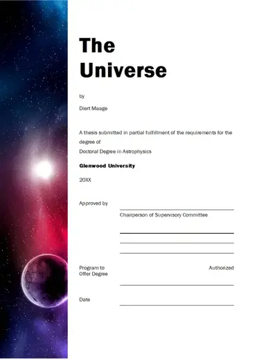 Thesis format (10 pages)